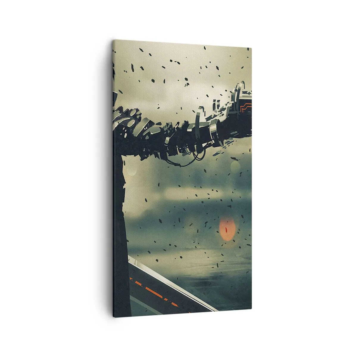 Canvastavla - Bild på duk - Dödlig vapen - din egen Terminator - 45x80 cm