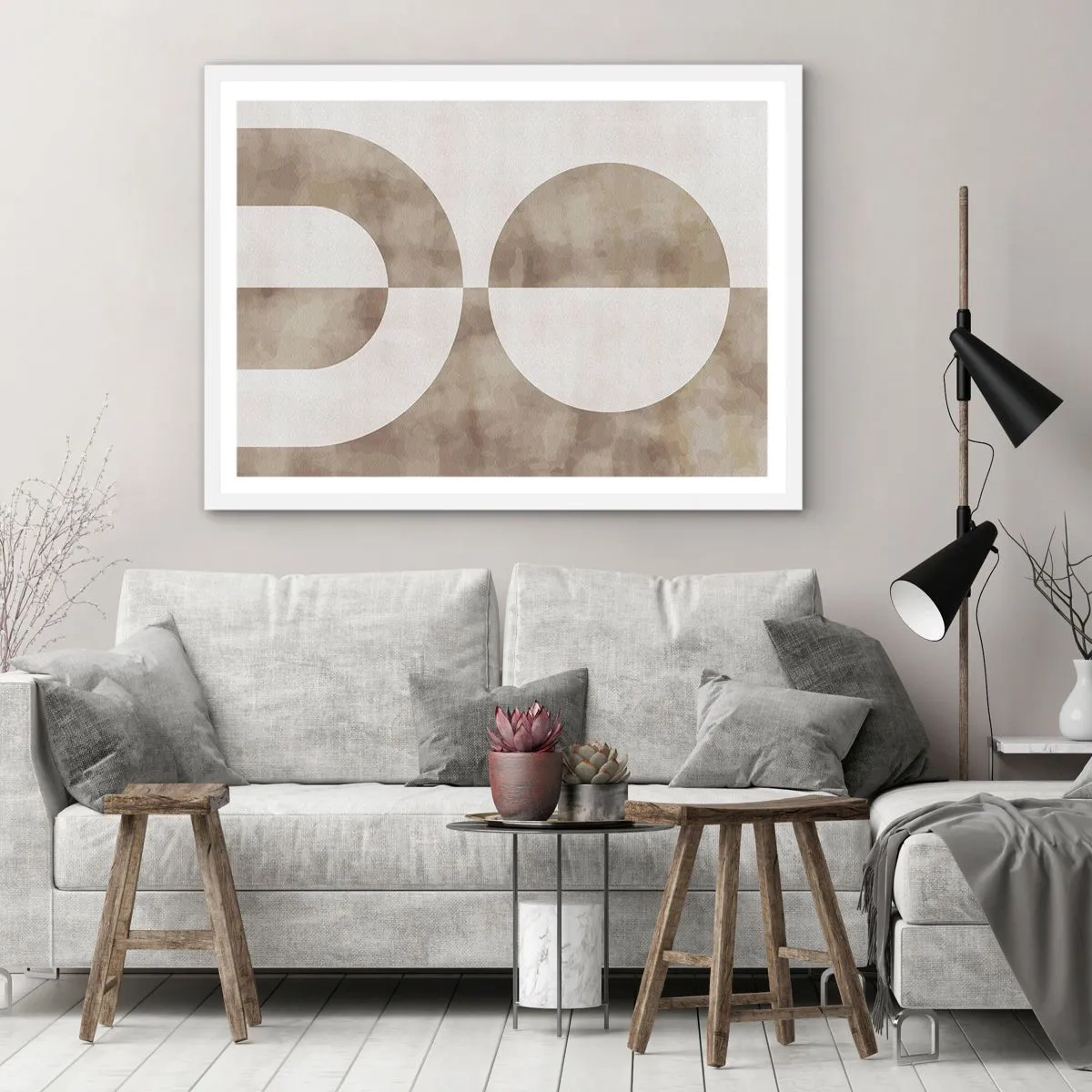 Affisch i vit ram - Likheter och skillnader - 70x50 cm