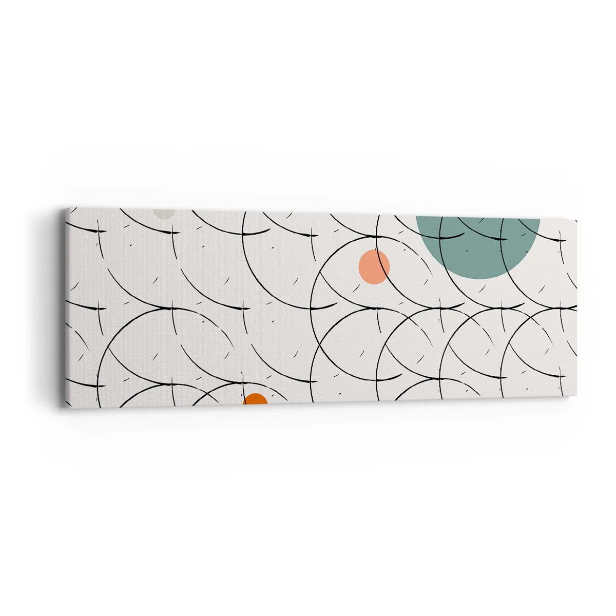 Canvastavla - Bild på duk - I popkonstens anda - 90x30 cm