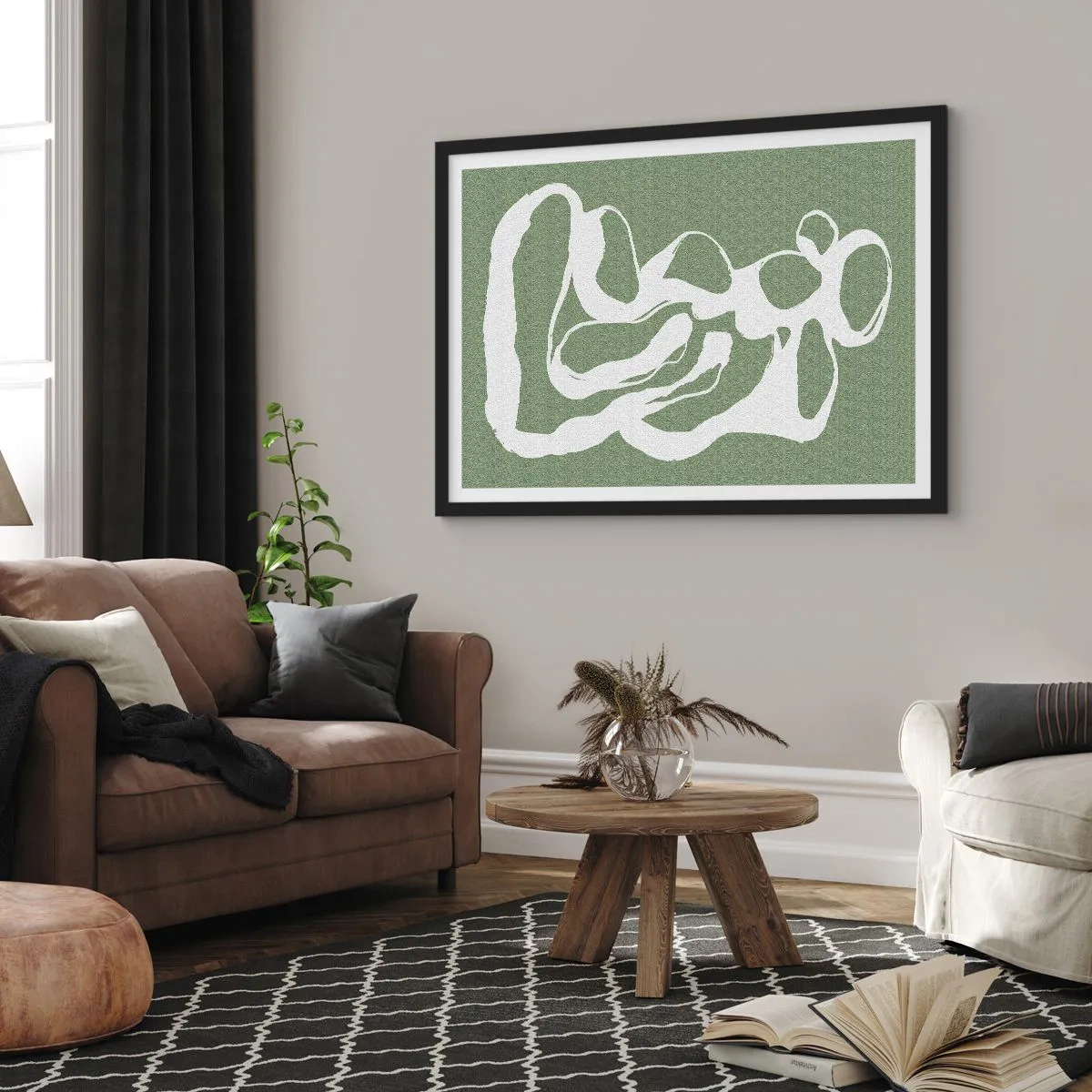 Affisch i svart ram - Rymdens kallelse - 100x70 cm