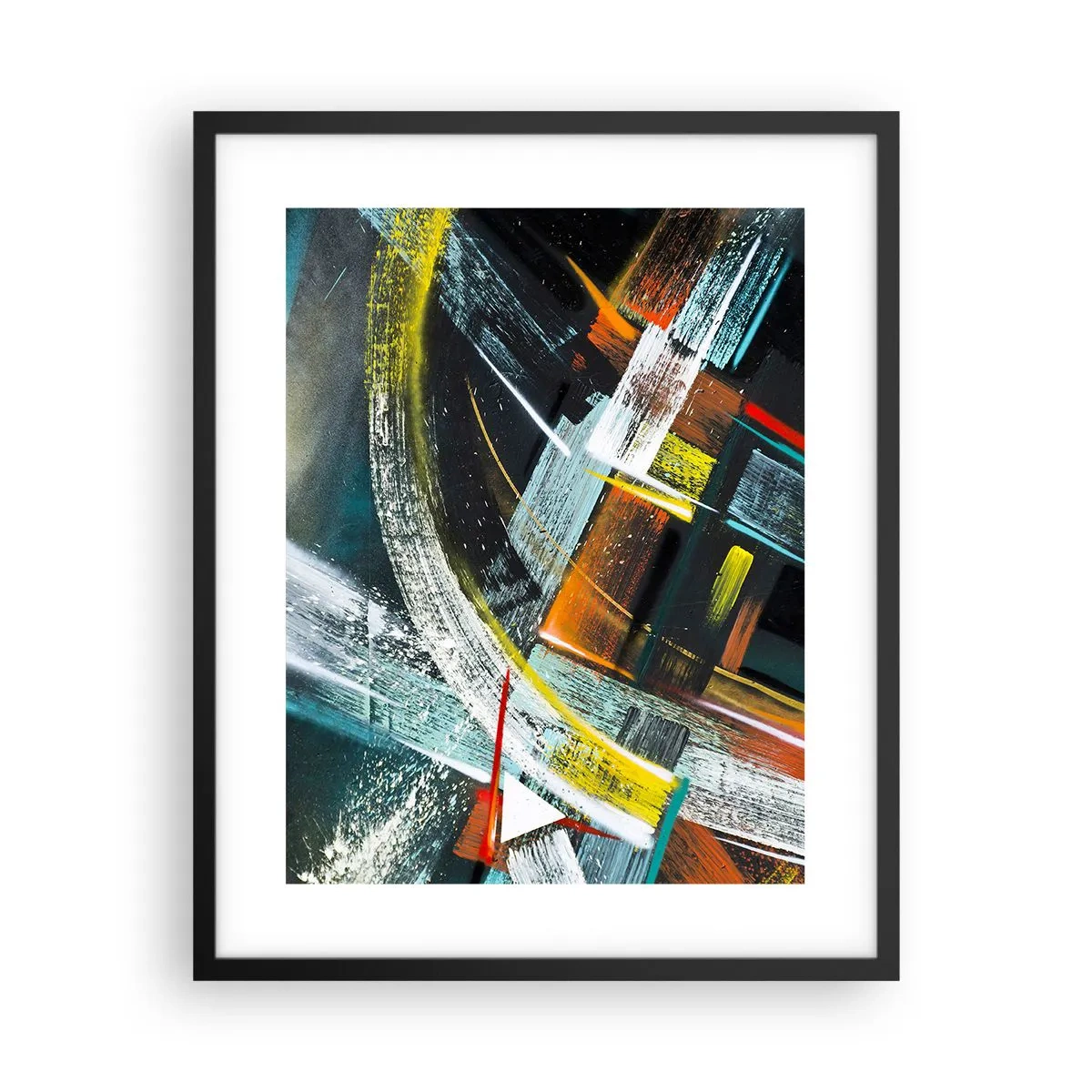 Affisch i svart ram - Rörelsens energi - 40x50 cm