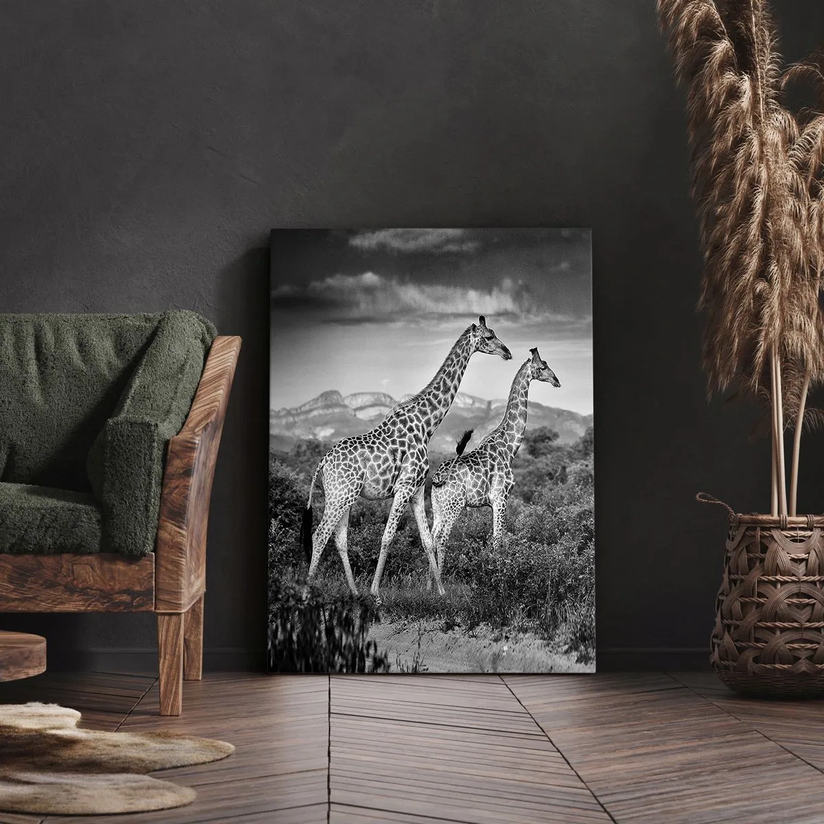 Canvastavla - Bild på duk - Högre klasser i Afrika - 50x70 cm