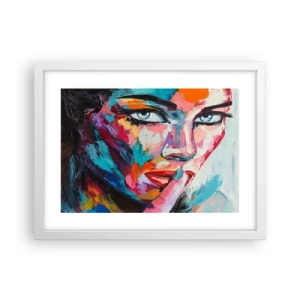 Affisch i vit ram - Vår första hemlighet - 40x30 cm