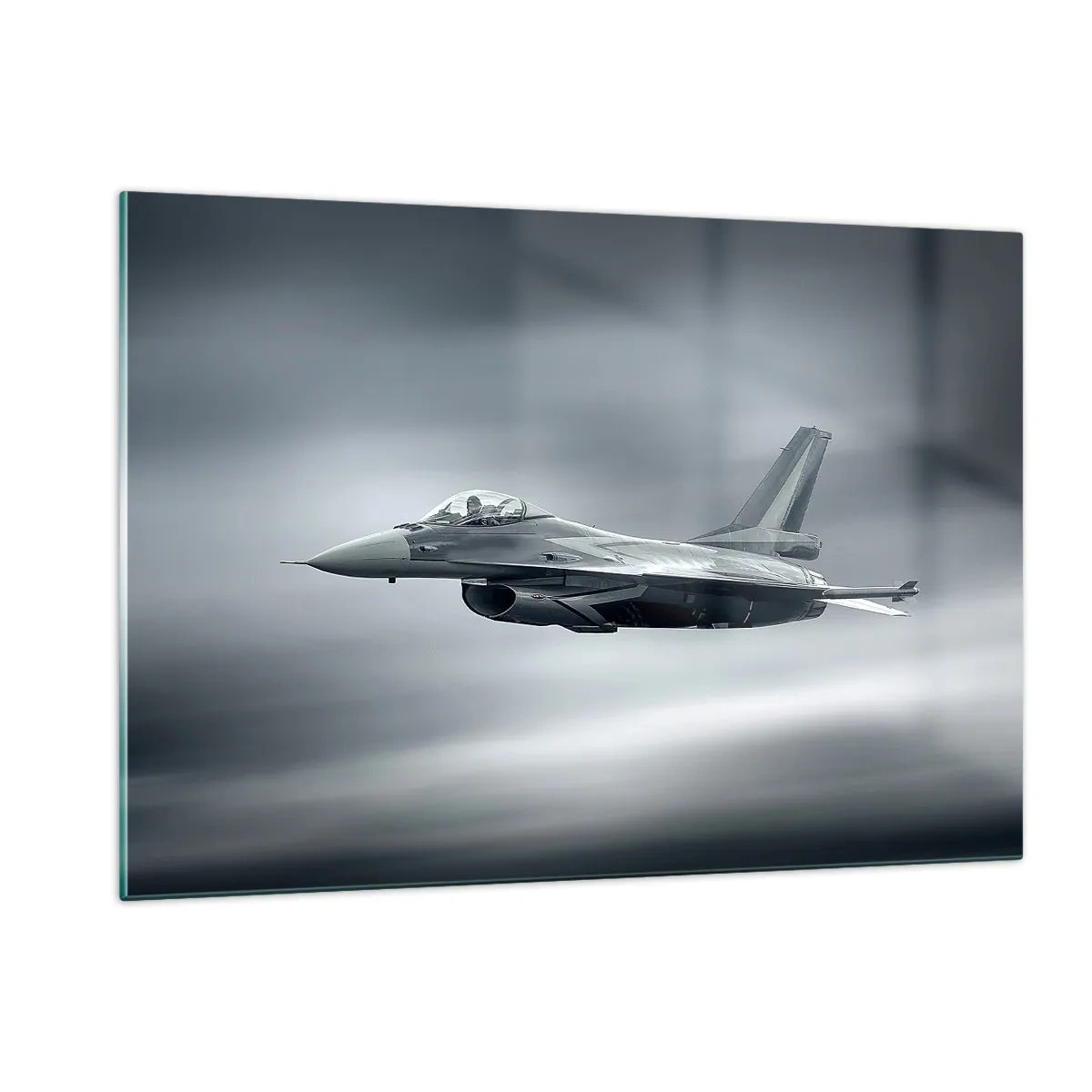 Glastavla - Bild på glas - Utmanar du? - 120x80 cm