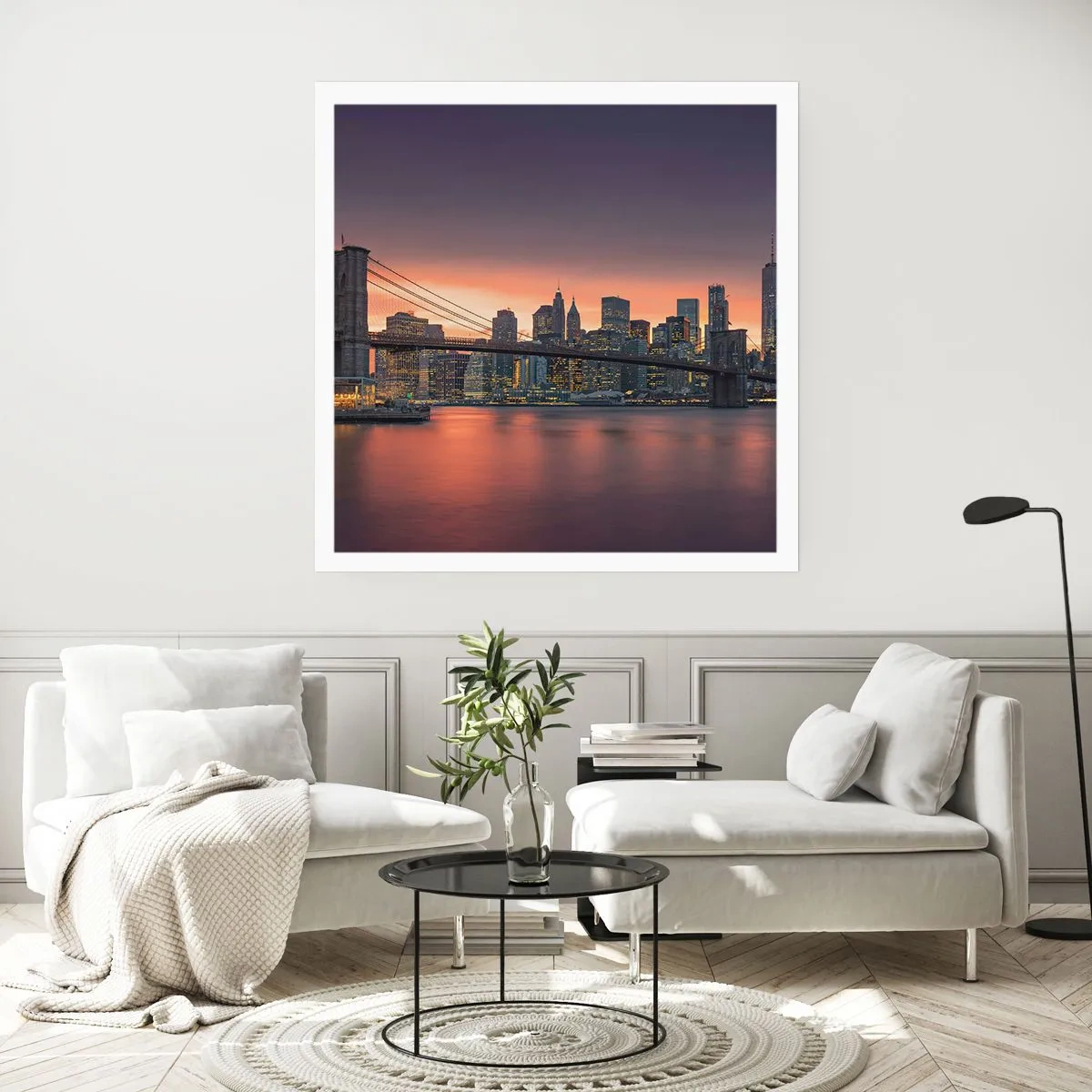 Affisch - Doppad i lila tystnad - 30x30 cm