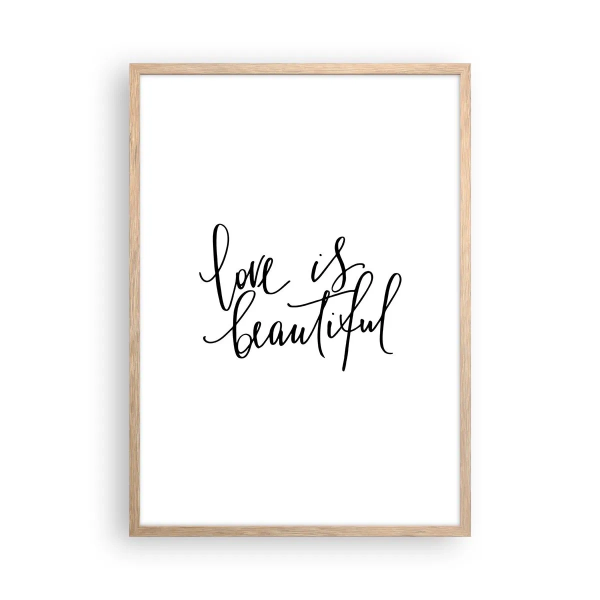 Affisch i ram av ljusek - Läs och upprepa - 50x70 cm