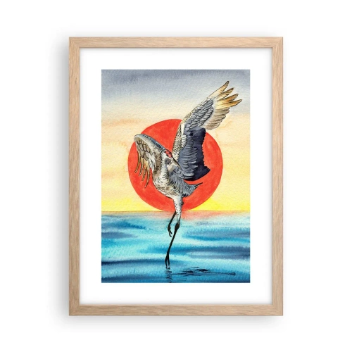 Affisch i ram av ljusek - Dags att gå tillbaka - 30x40 cm