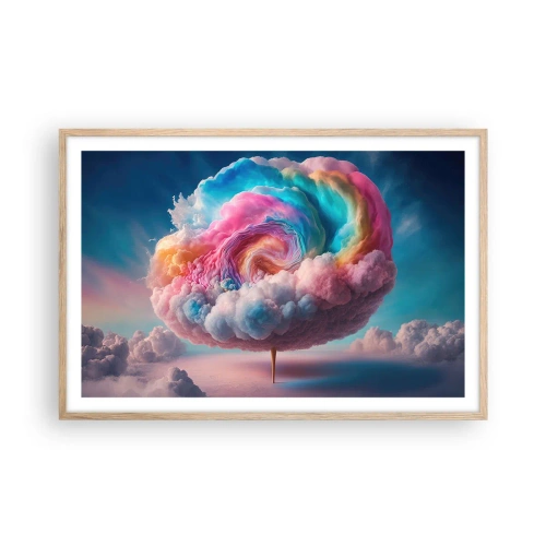 Affisch i ram av ljusek - En dröm om en nöjespark - 91x61 cm