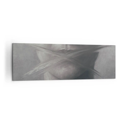 Canvastavla - Bild på duk - Inte ett ord - 160x50 cm