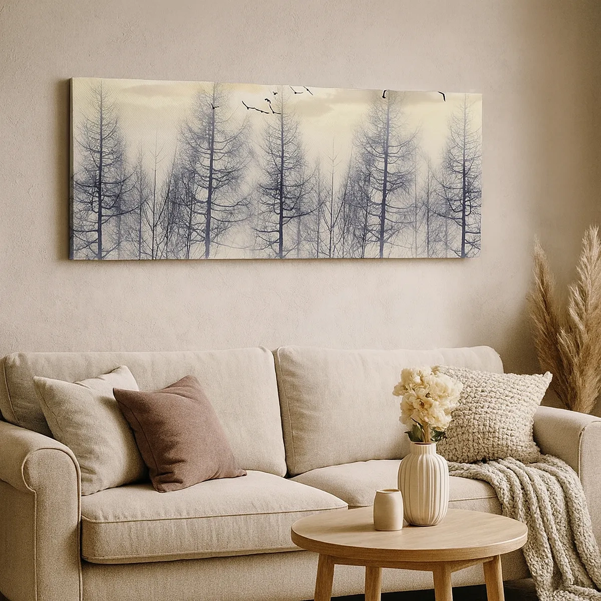 Canvastavla - Bild på duk - Skogens andar - 30x30 cm