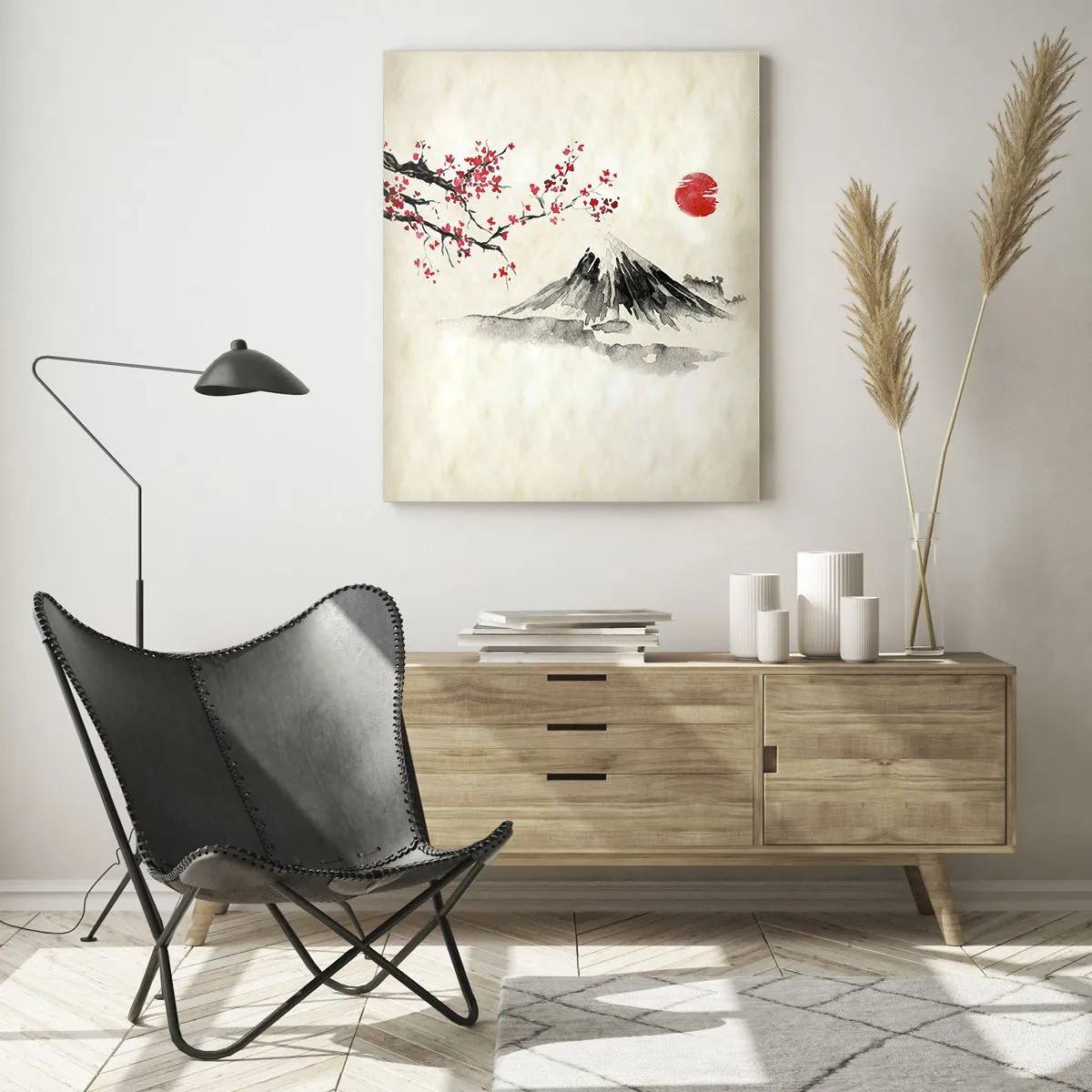 Glastavla - Bild på glas - Bli kär i Japan - 50x70 cm