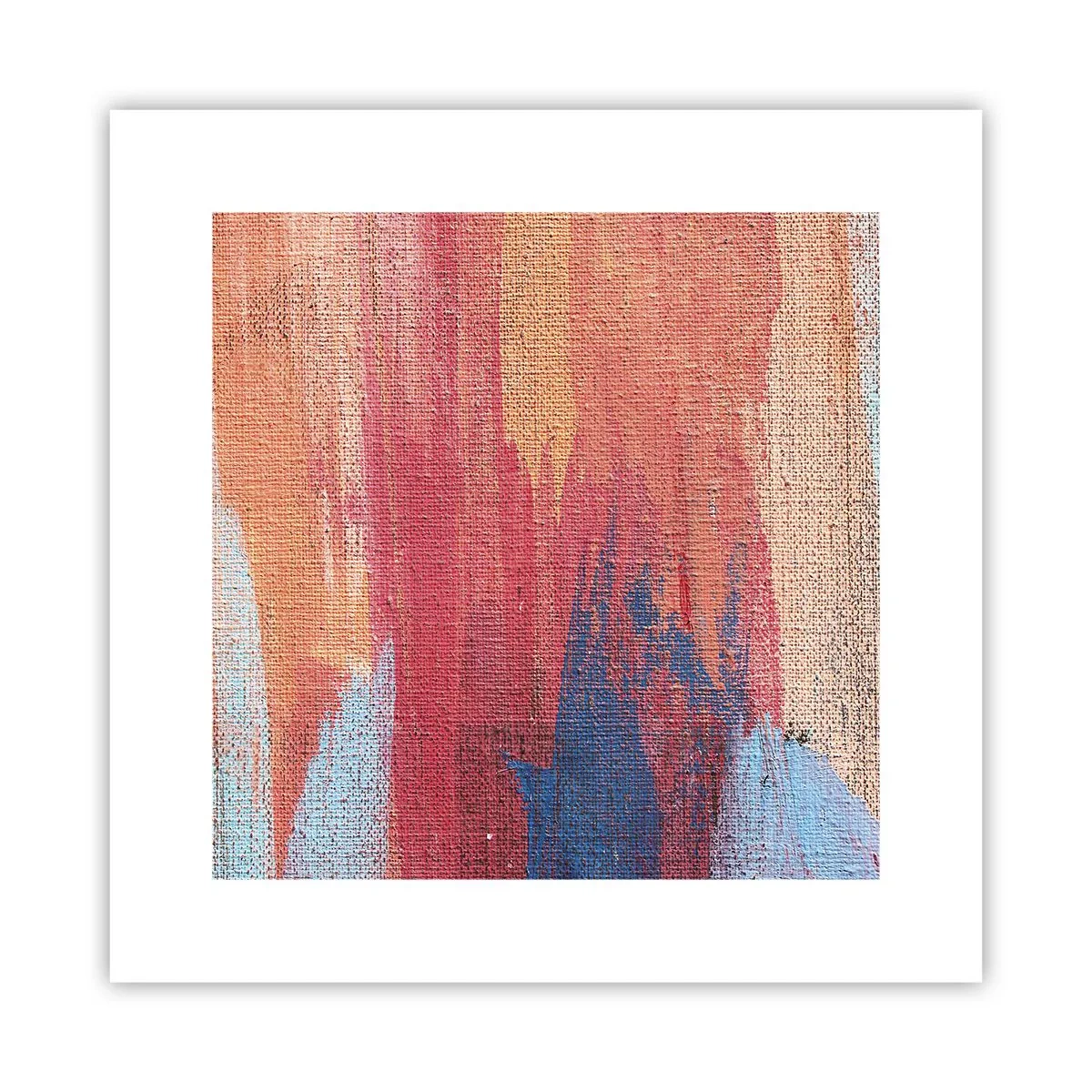 Affisch - Rinnande regnbåge - 30x30 cm