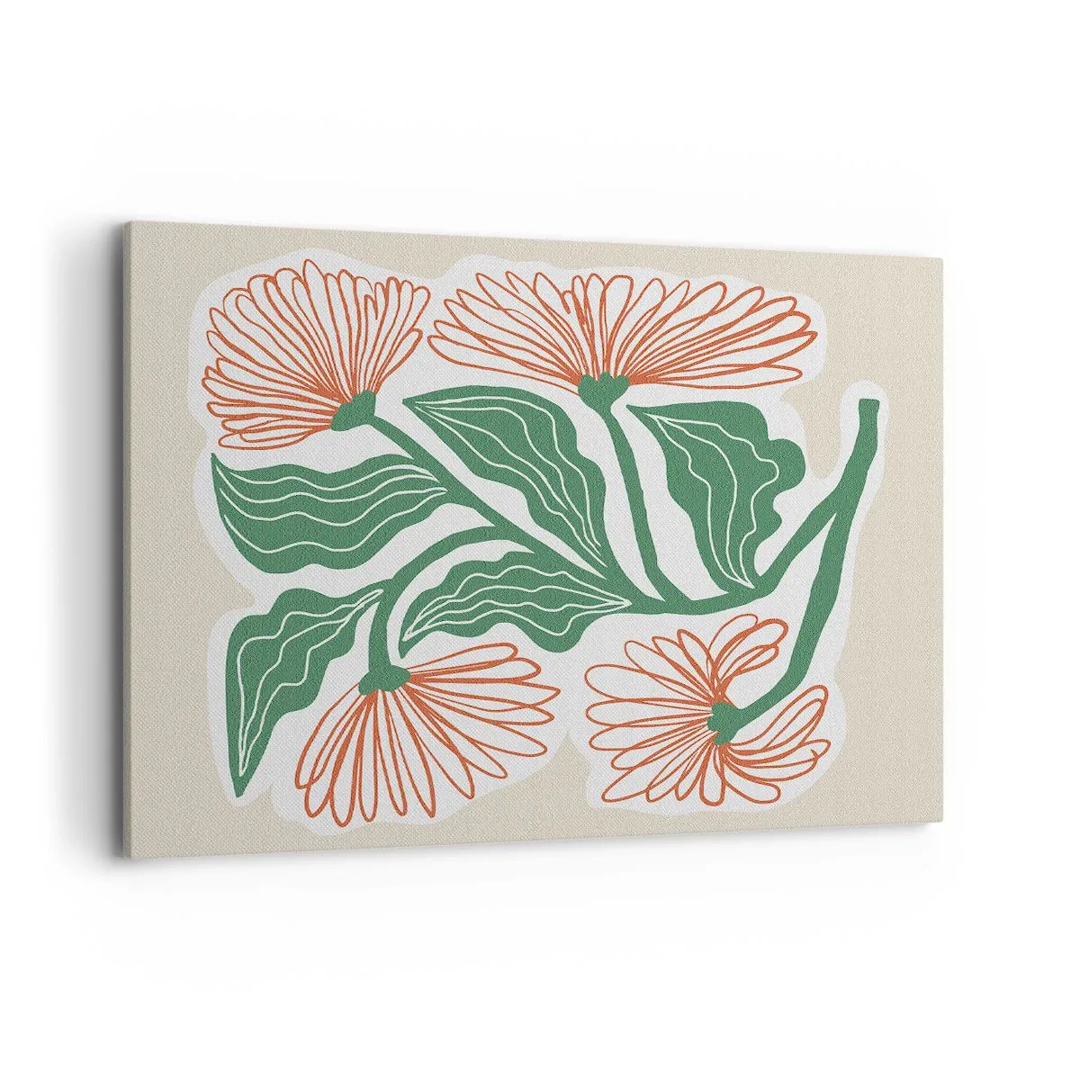 Canvastavla - Bild på duk - Folkligt och modernt - 100x70 cm