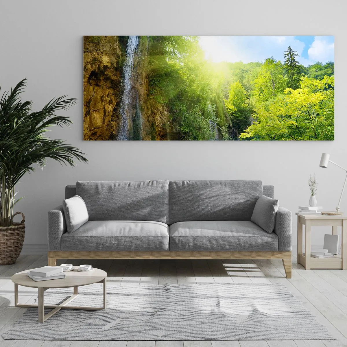 Glastavla - Bild på glas - Det måste vara Eden - 120x50 cm