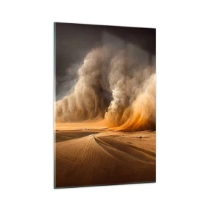 Glastavla - Bild på glas - Öknens vrede - 80x120 cm