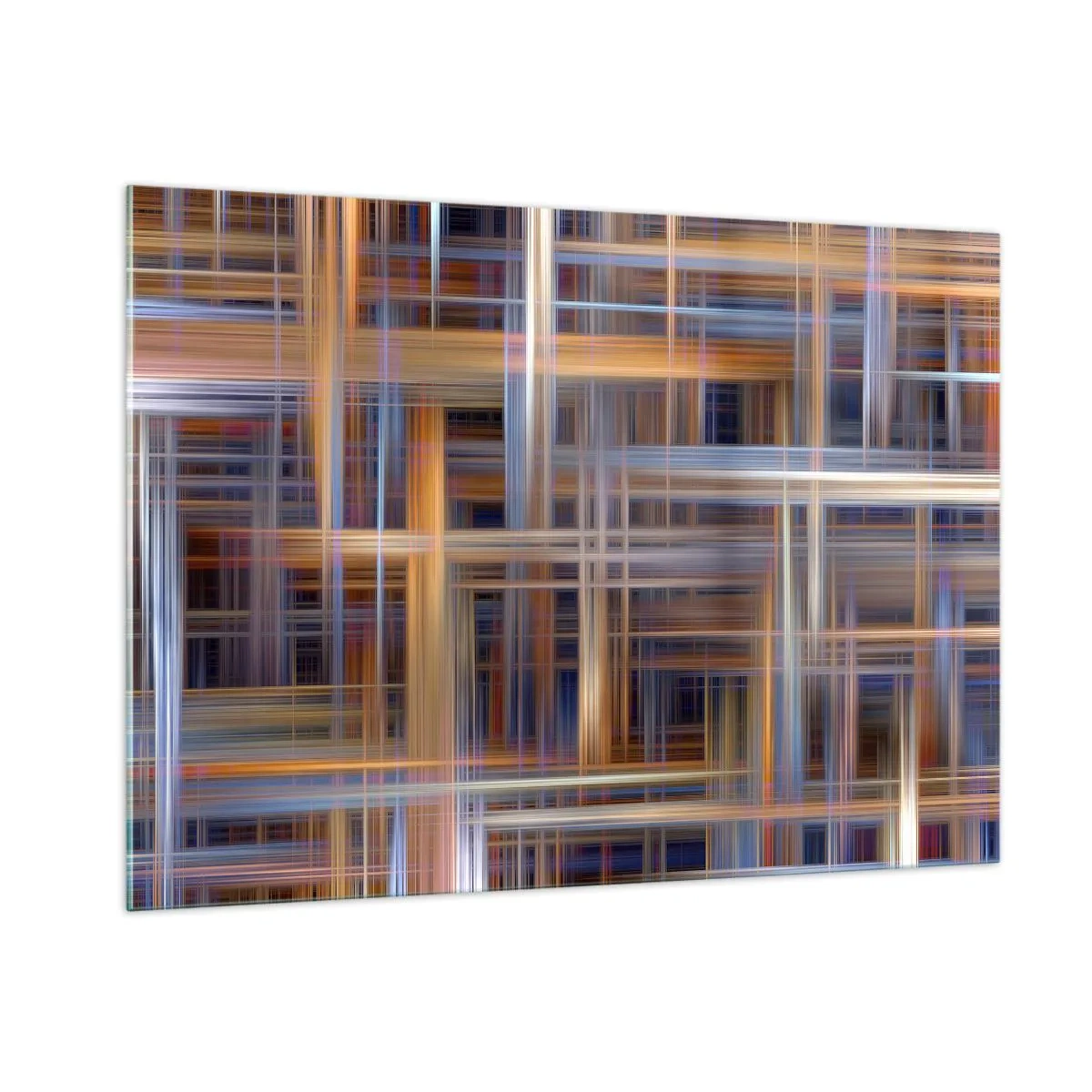Glastavla - Bild på glas - Vävd av ljus - 100x70 cm