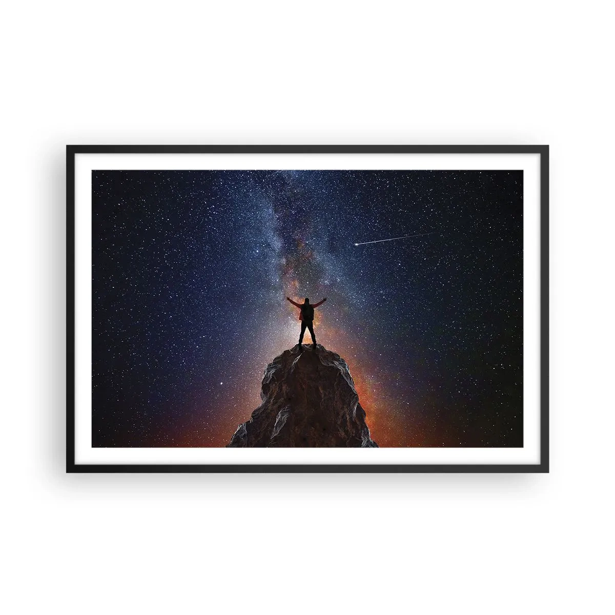 Affisch i svart ram - Kraften är med mig! - 91x61 cm