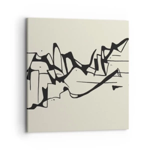 Canvastavla - Bild på duk - Kanske ett landskap - 70x70 cm