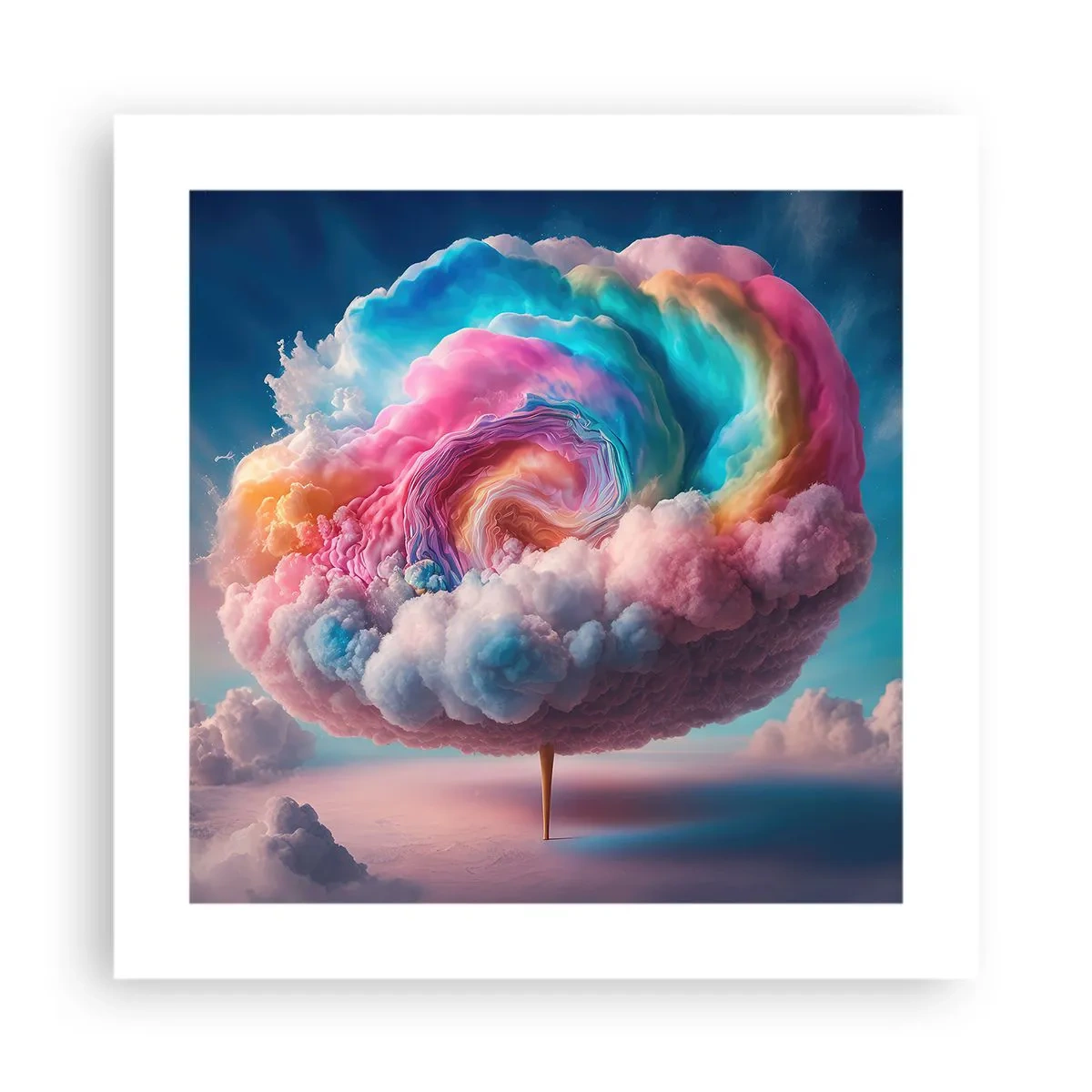 Affisch - En dröm om en nöjespark - 40x40 cm