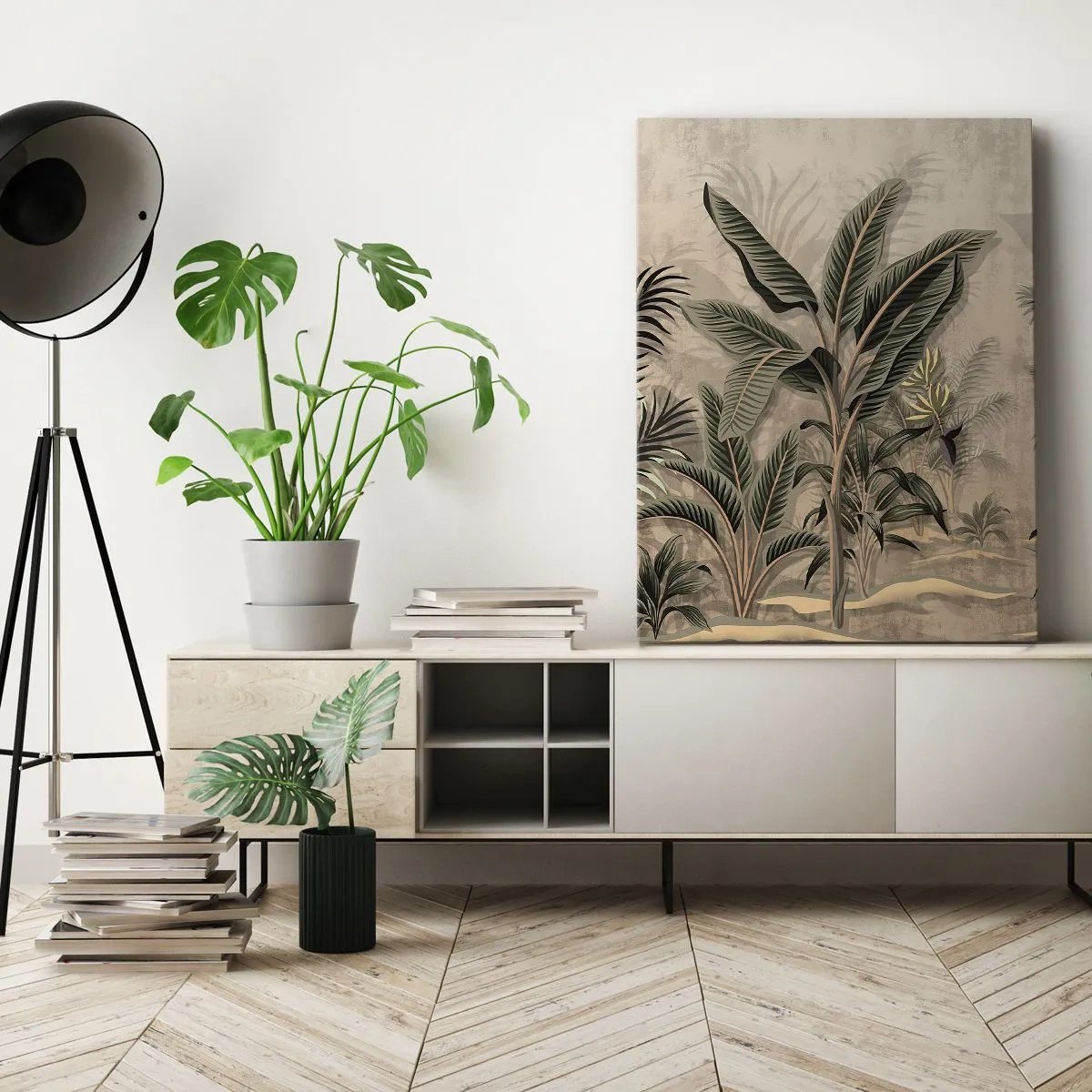 Canvastavla - Bild på duk - Bild i kolonial stil - 70x100 cm