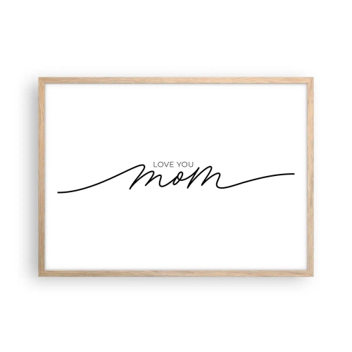 Affisch i ram av ljusek - Jag är mycket rörd - 70x50 cm