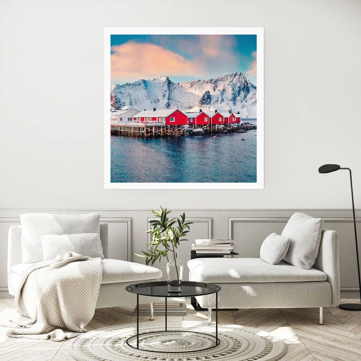 Affisch - Nordligt gömställe - 50x50 cm