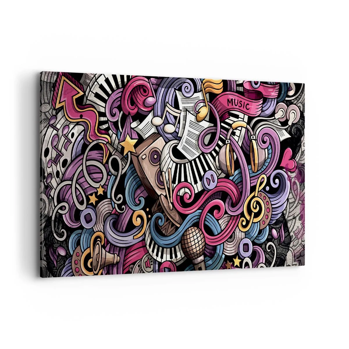 Canvastavla - Bild på duk - Komplicerad melodi - 120x80 cm