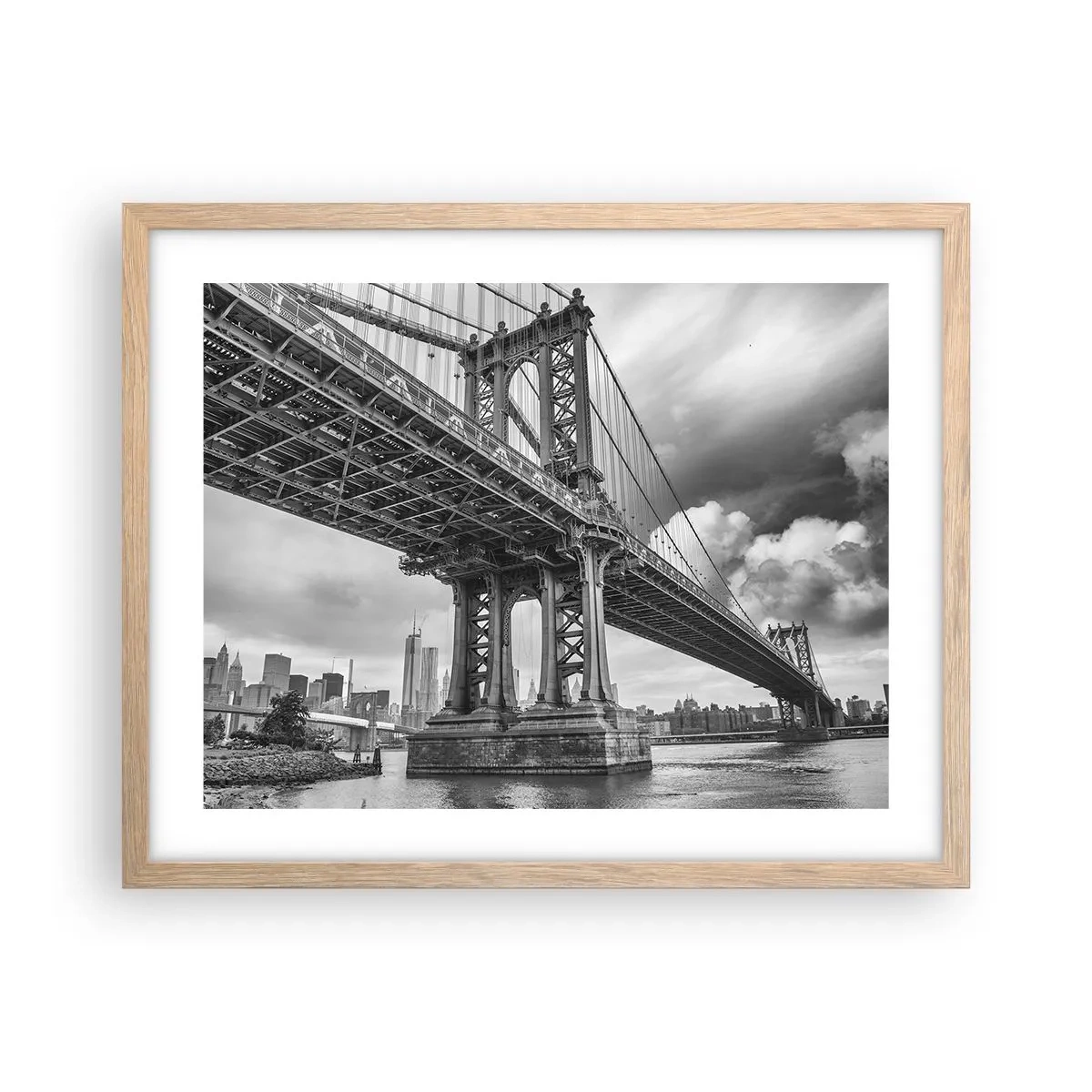 Affisch i ram av ljusek - Till stadens hjärta - 50x40 cm