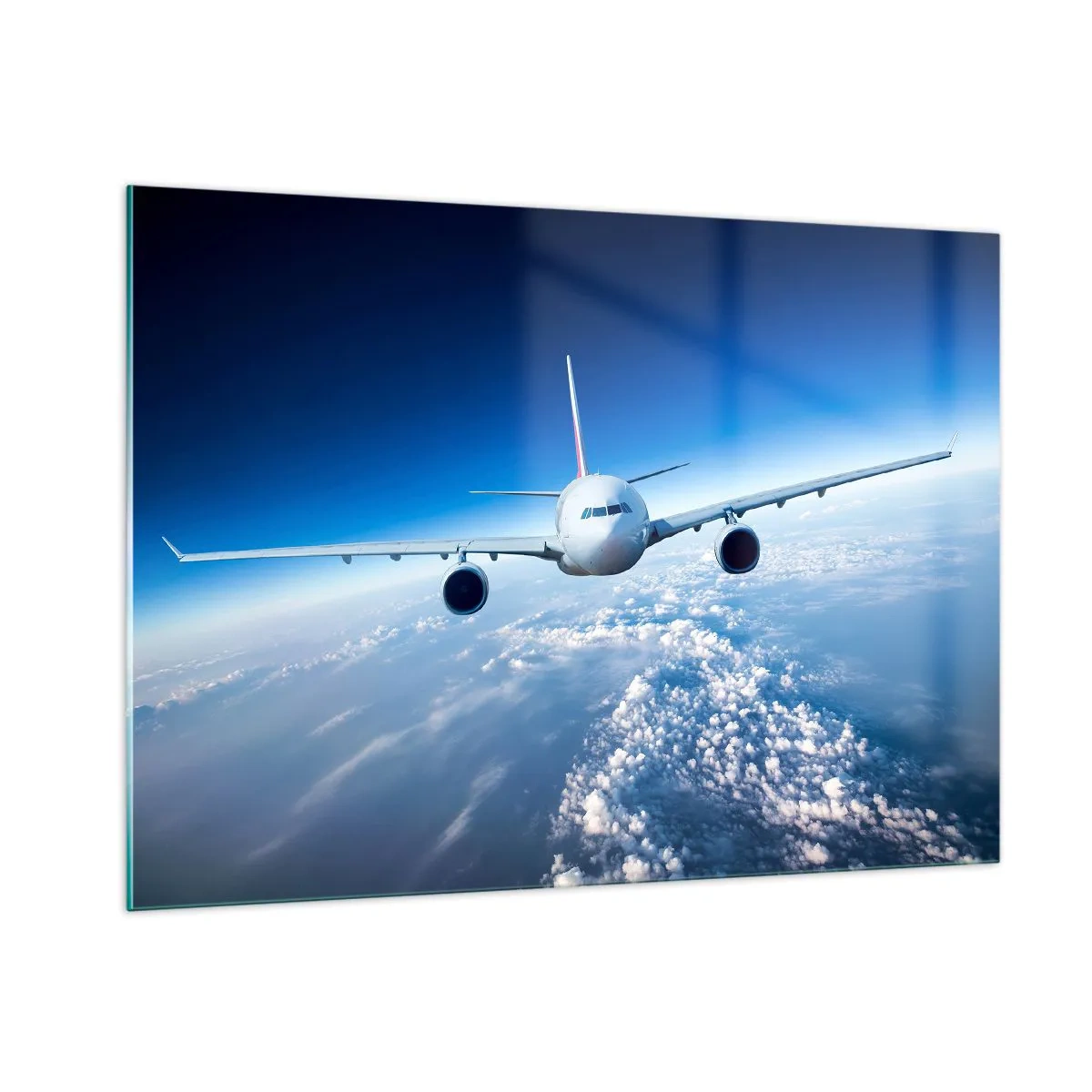 Glastavla - Bild på glas - Jag flyger för jag vill - 100x70 cm