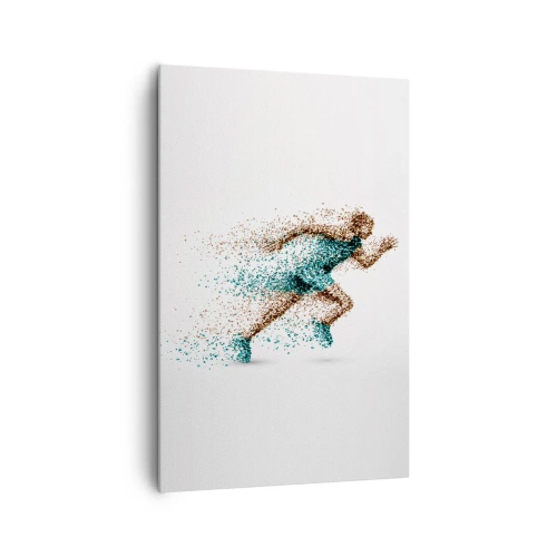 Canvastavla - Bild på duk - Livet är ett lopp - 80x120 cm