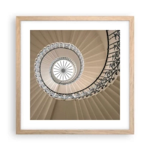 Affisch i ram av ljusek - I musslans mitt - 40x40 cm