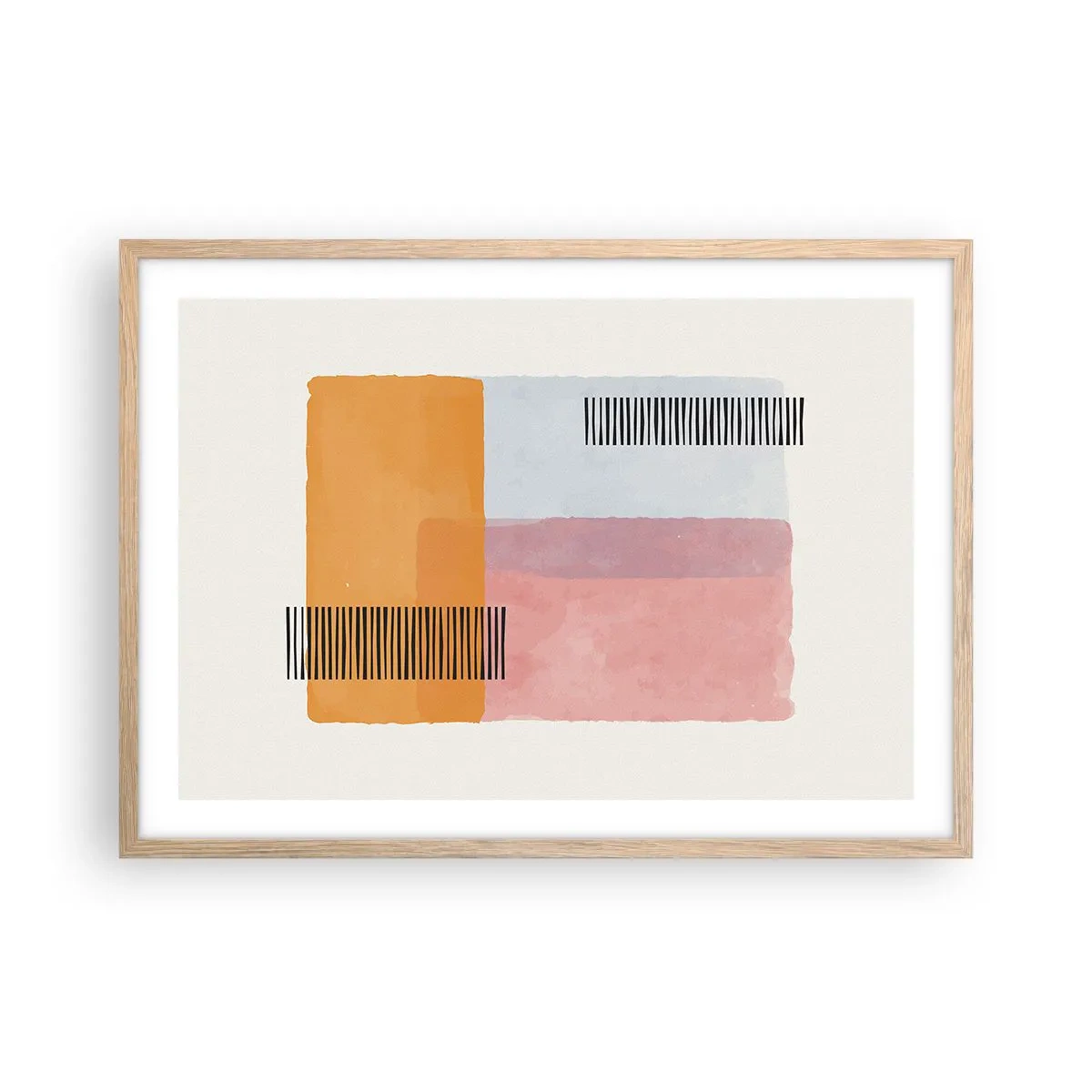 Affisch i ram av ljusek - Från hörna till hörna - 70x50 cm