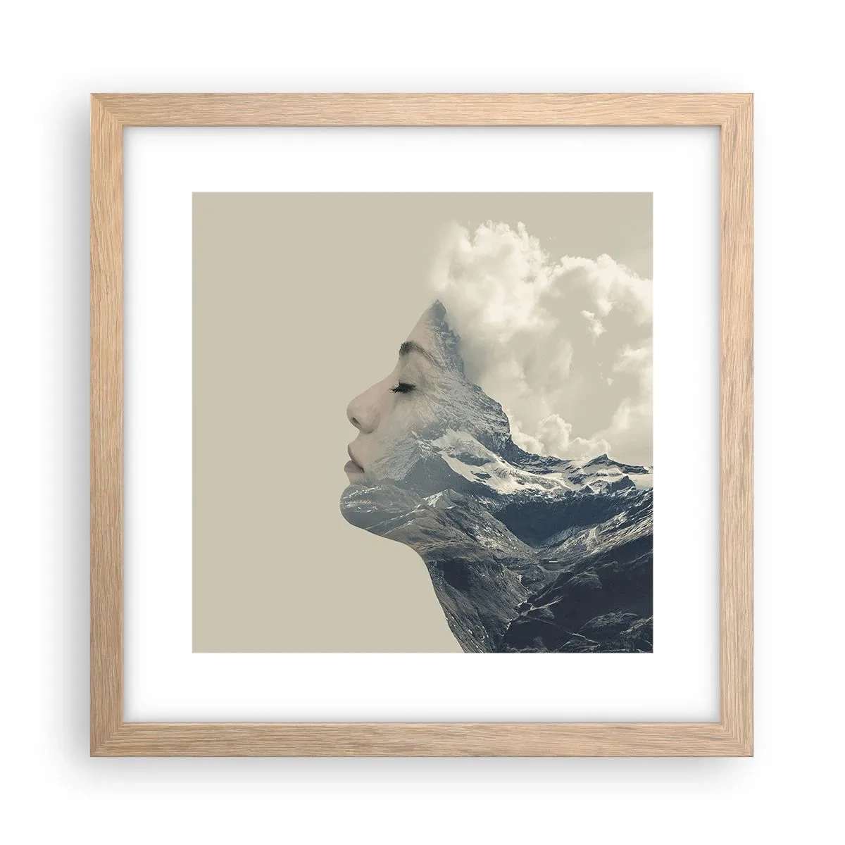 Affisch i ram av ljusek - Elementens skönhet - 30x30 cm