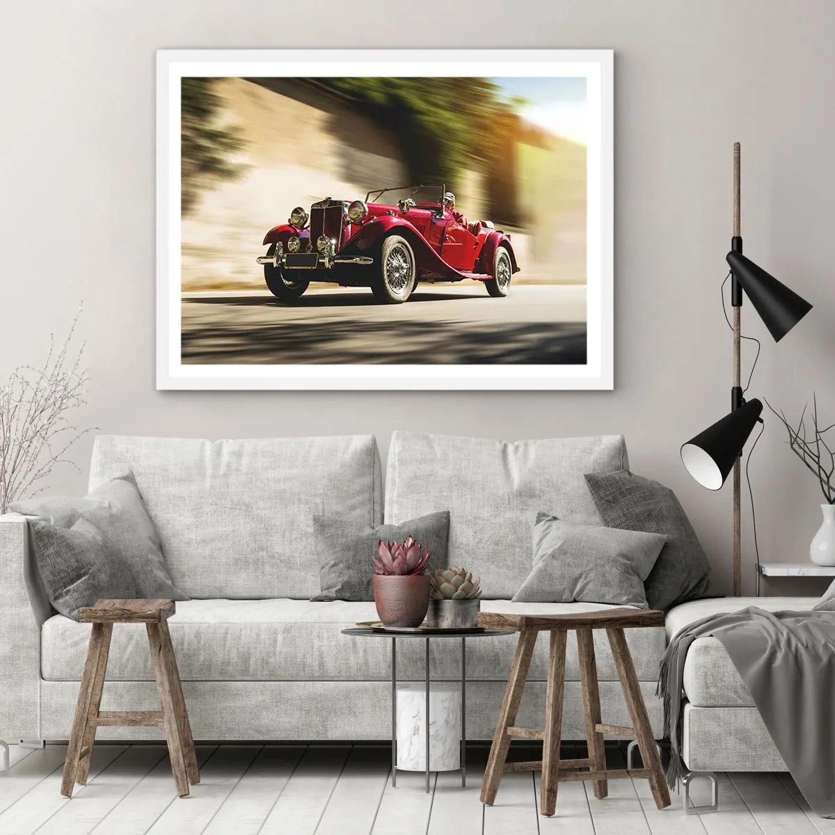 Affisch i vit ram - Vackrare än Nike från Samothrakis - 100x70 cm