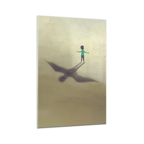 Glastavla - Bild på glas - Framtidens hjälte - 70x100 cm