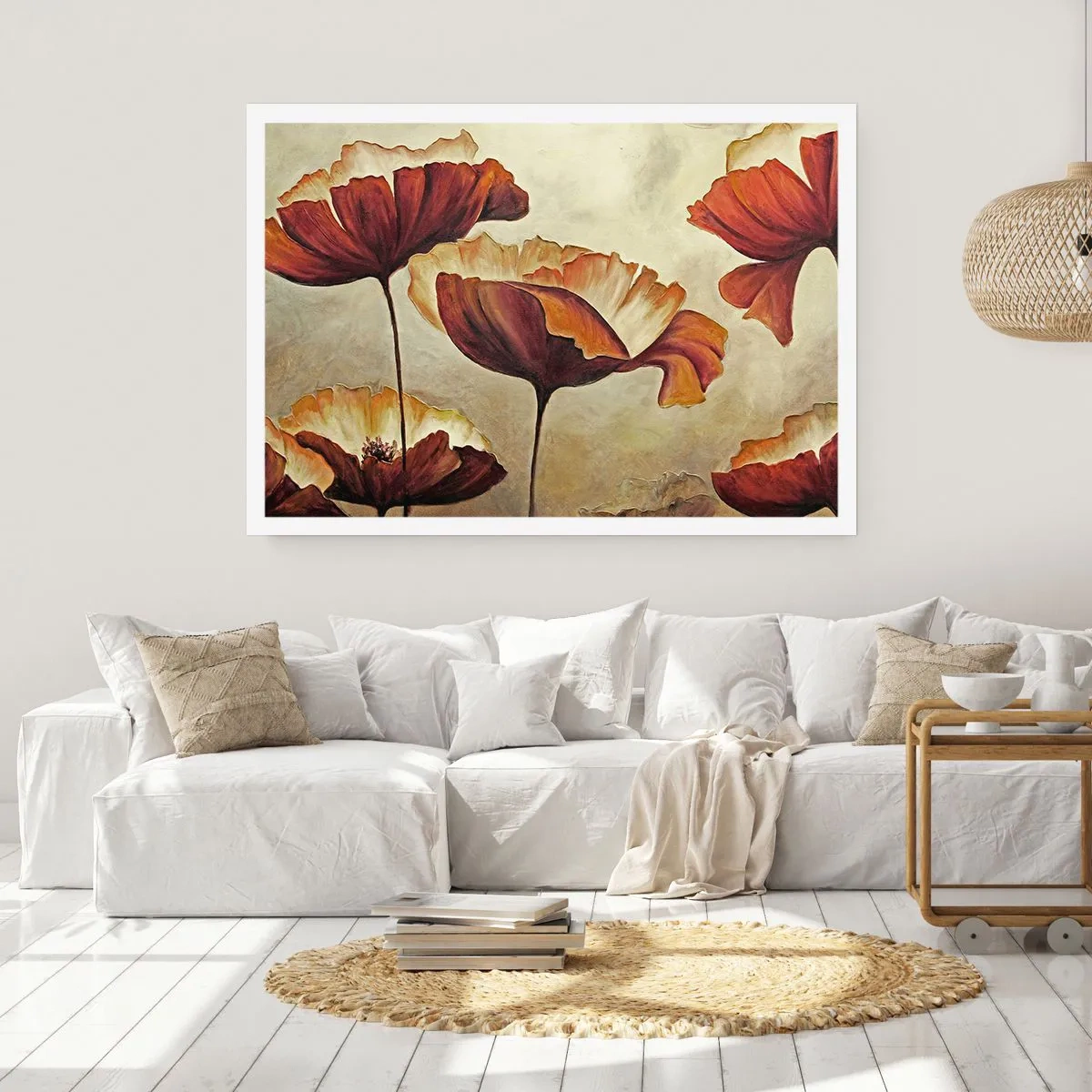 Affisch - Ängsblommor - 100x70 cm