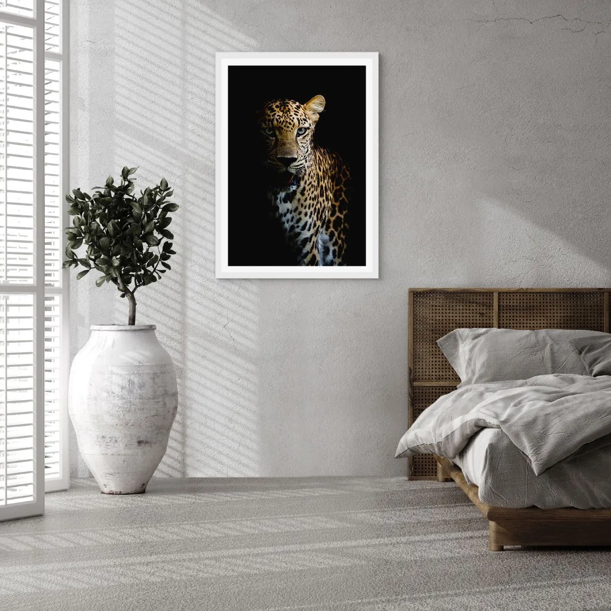 Affisch i vit ram - Mörk skönhet - 40x50 cm