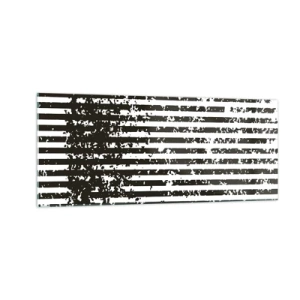 Glastavla - Bild på glas - Rytm och brus - 100x40 cm