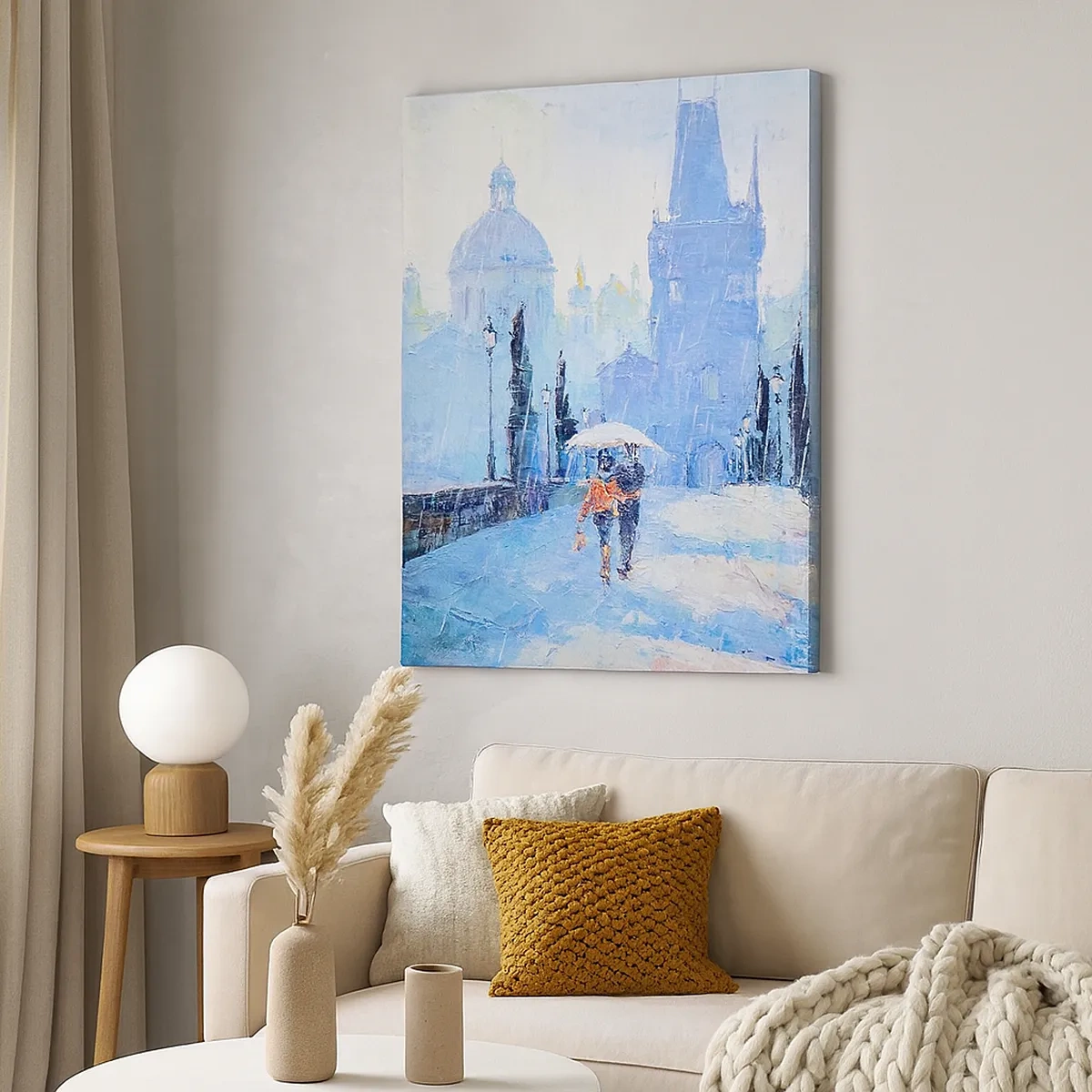 Canvastavla - Bild på duk - Förtrollade av regnet - 50x70 cm