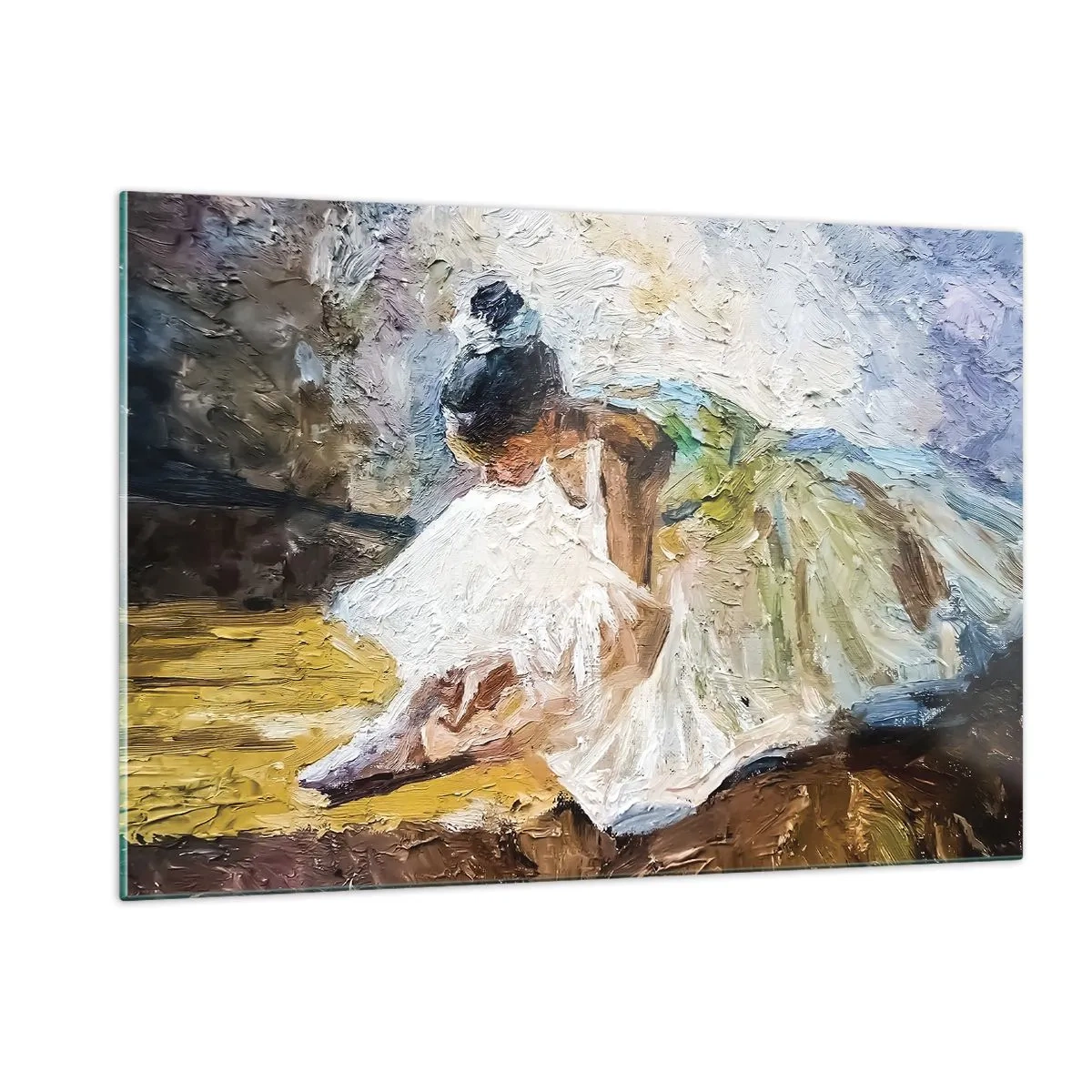 Glastavla - Bild på glas - Från Degas tavla - 120x80 cm
