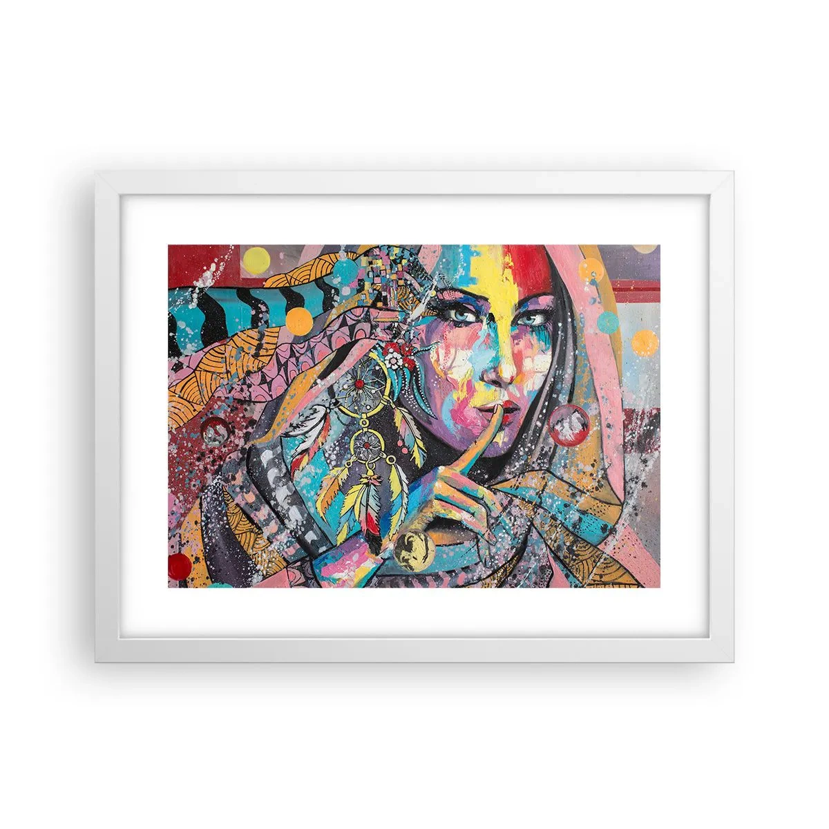 Affisch i vit ram - Var tyst tills du förstår - 40x30 cm