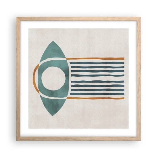 Affisch i ram av ljusek - Tecken och ritualer - 50x50 cm