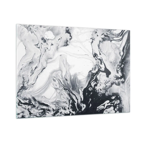 Glastavla - Bild på glas - Jordens inre - 100x70 cm