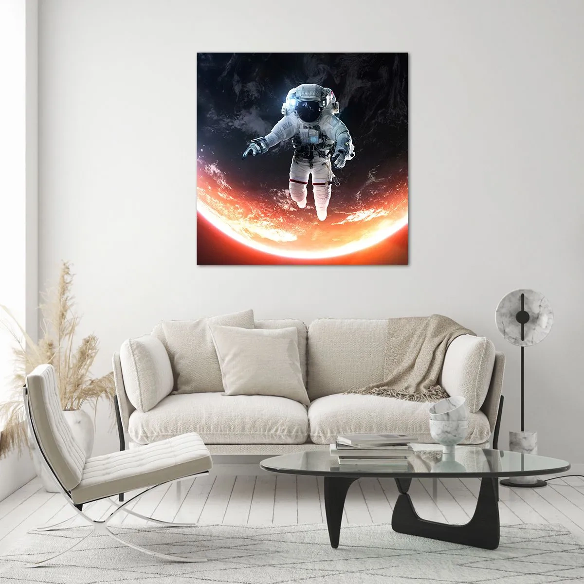 Glastavla - Bild på glas - Får jag stanna en stund till? - 40x40 cm