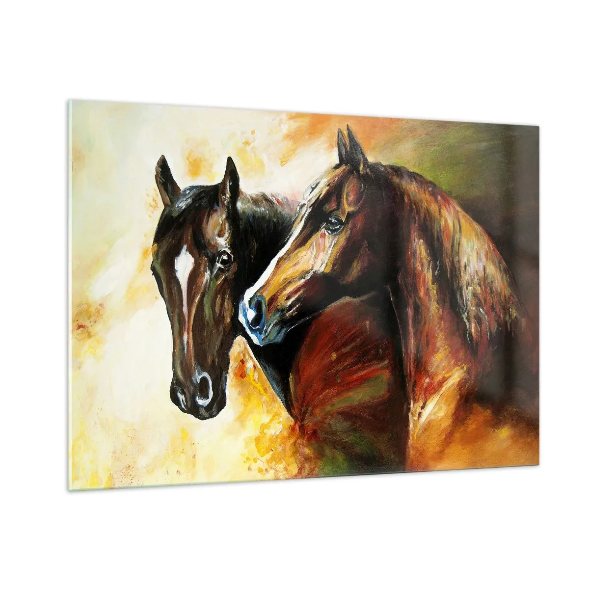 Glastavla - Bild på glas - Dubbelt så mycket charm - 100x70 cm