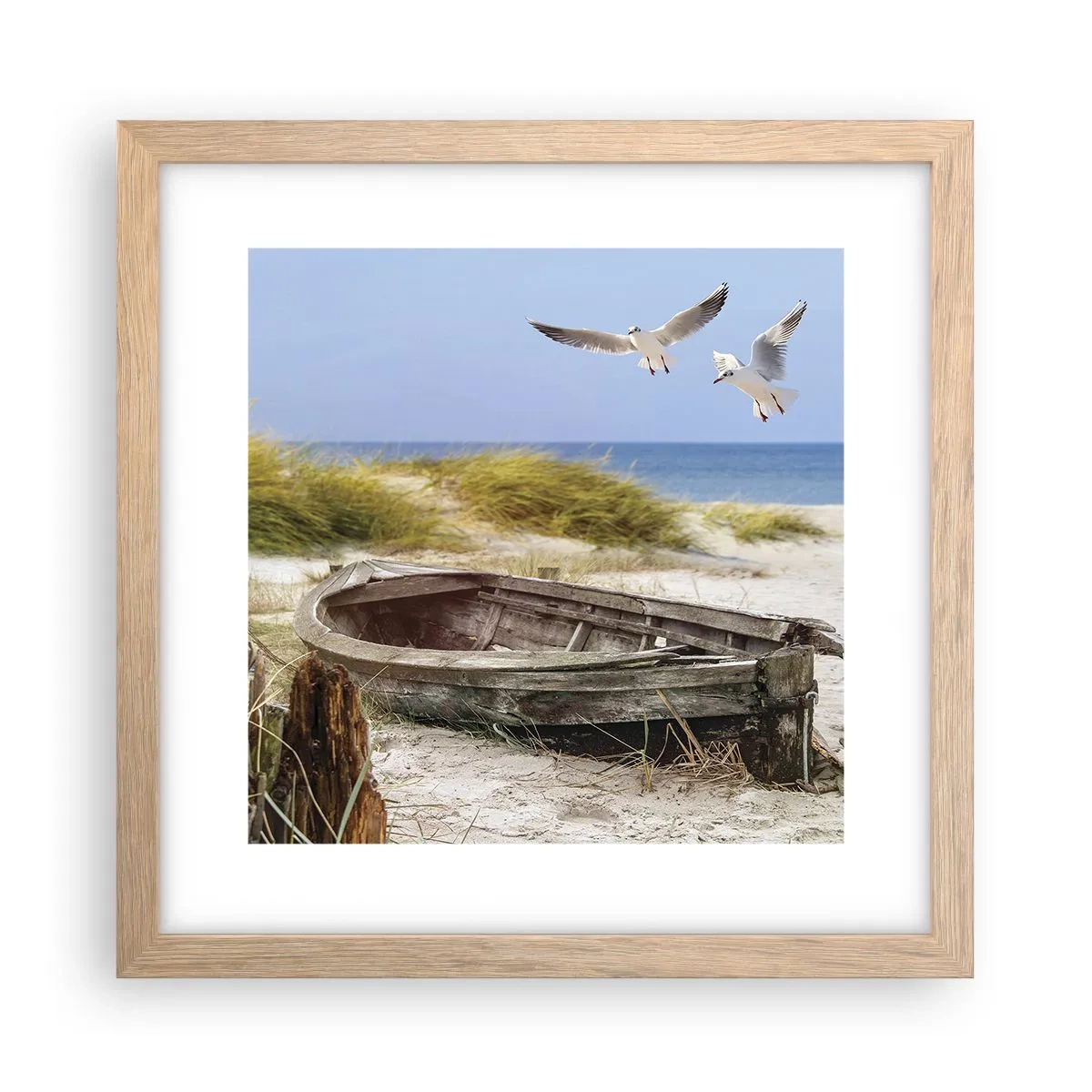 Affisch i ram av ljusek - Doppade i vinden - 30x30 cm