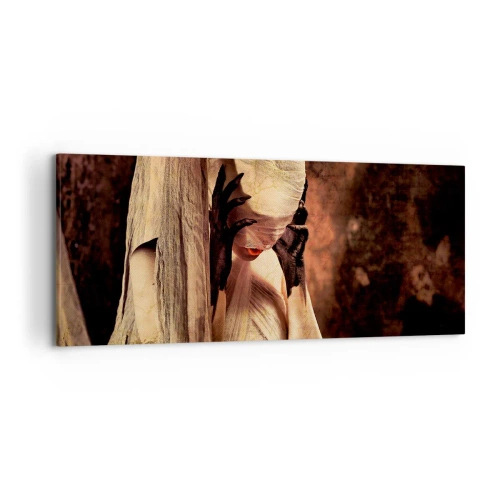 Canvastavla - Bild på duk - Mellan det goda och det onda - 120x50 cm