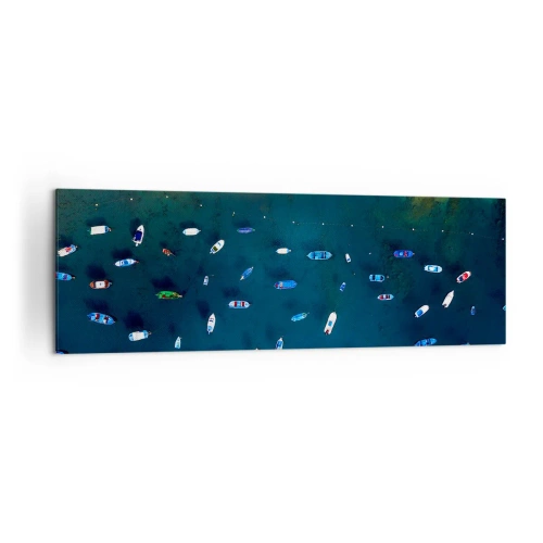 Canvastavla - Bild på duk - Ett semesterspel - 160x50 cm