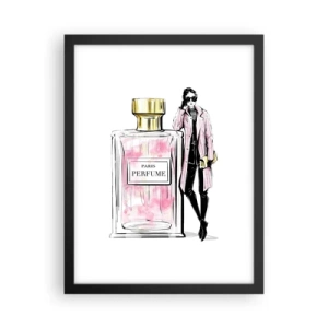 Affisch i svart ram - Paris-sensualitet - 30x40 cm