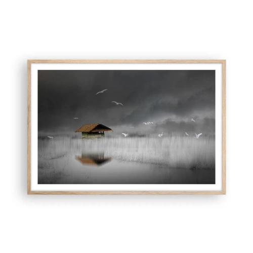 Affisch i ram av ljusek - Regnskydd - 91x61 cm